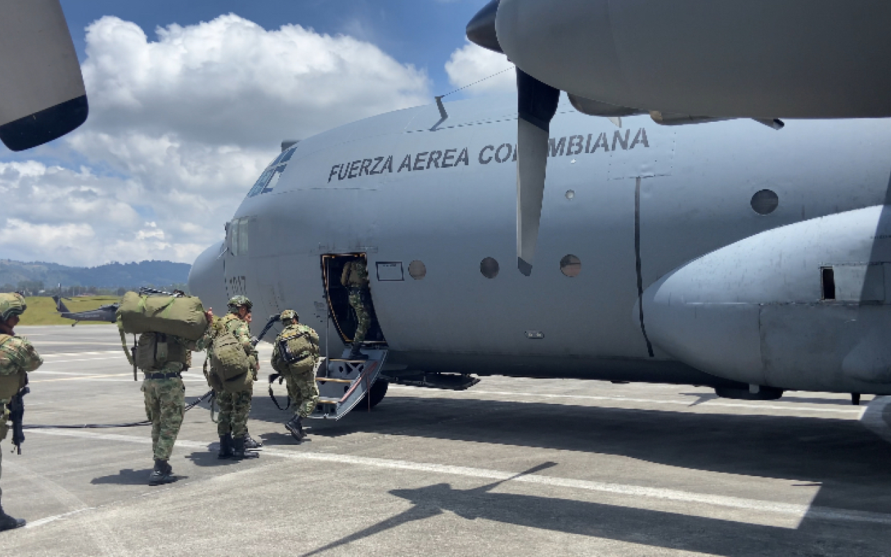 Llegan a Quibdó Fuerzas Especiales gracias a la Fuerza Aérea Colombiana
