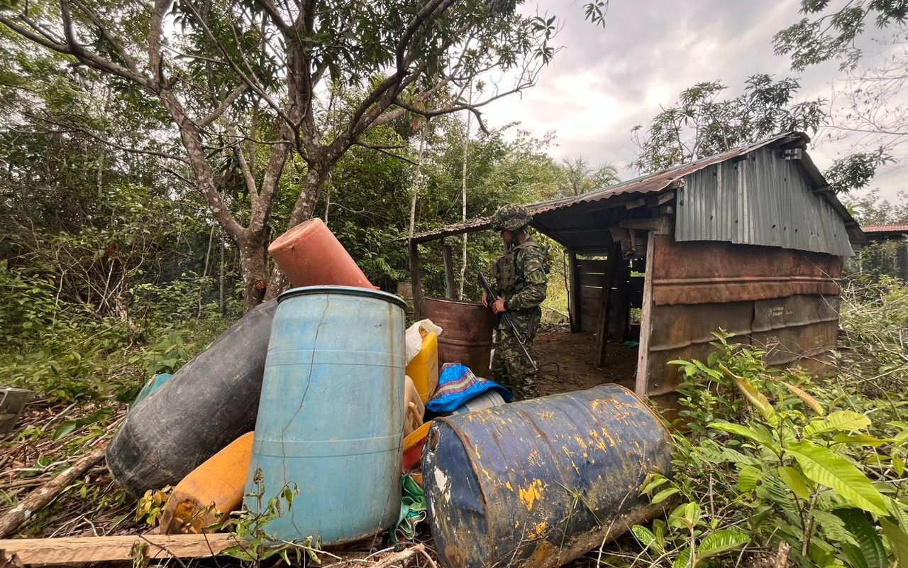 Redes del narcotráfico fueron debilitadas tras neutralización de dos laboratorios en Vichada