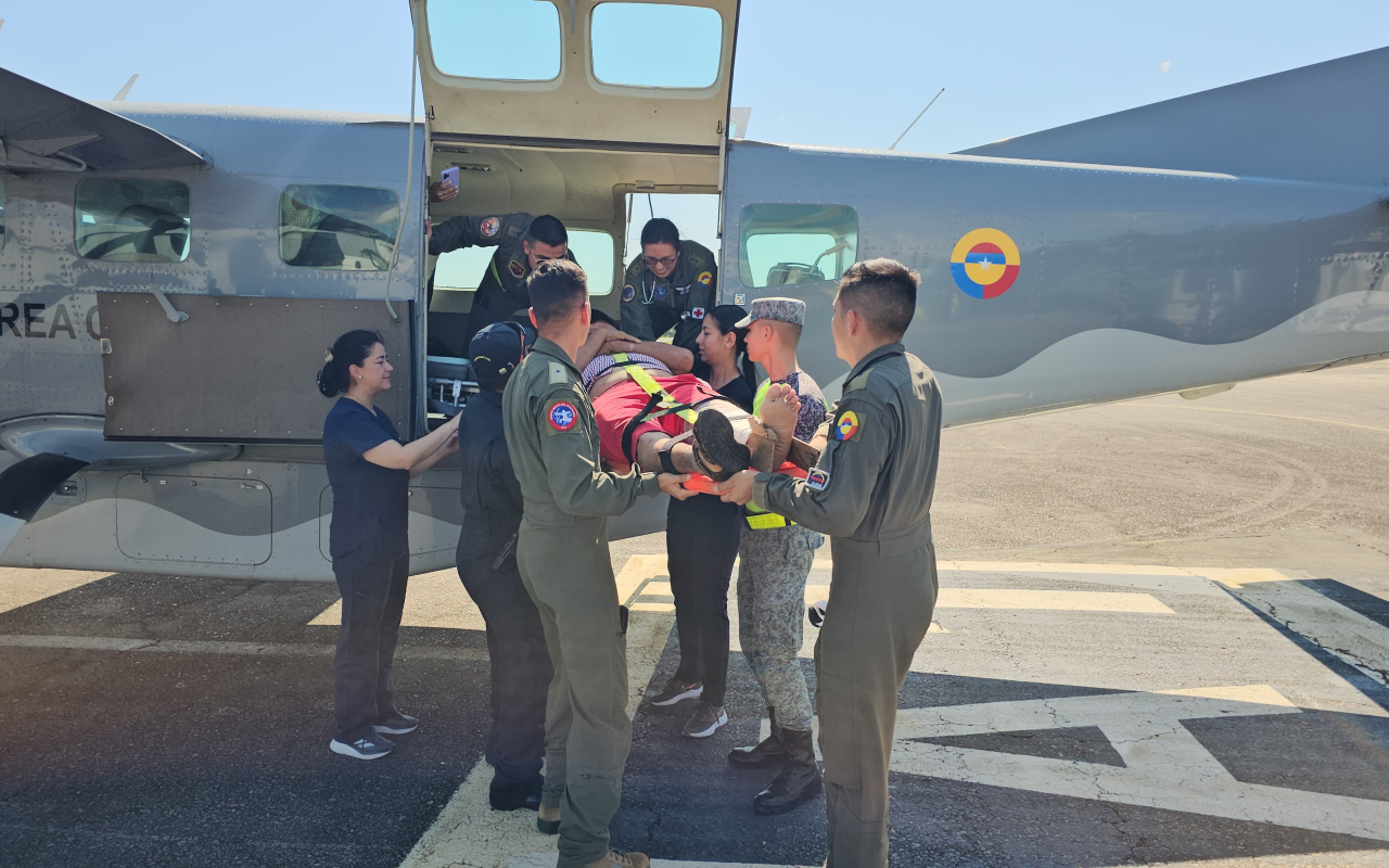 Traslado aeromédico salva la vida de un hombre de 68 años en Vichada