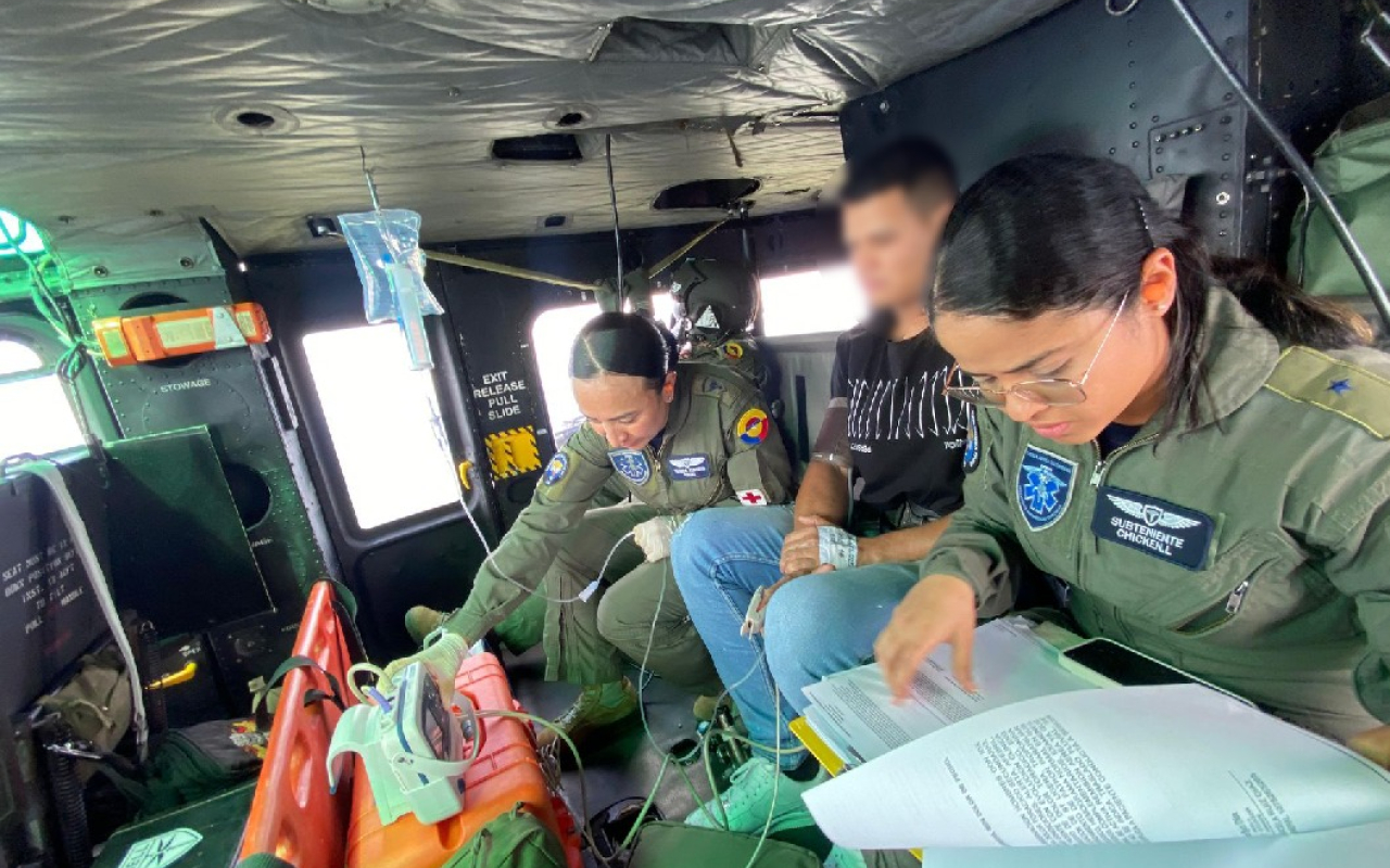 Traslado aeromédico salva vida de paciente en  Puerto Leguízamo, Putumayo 