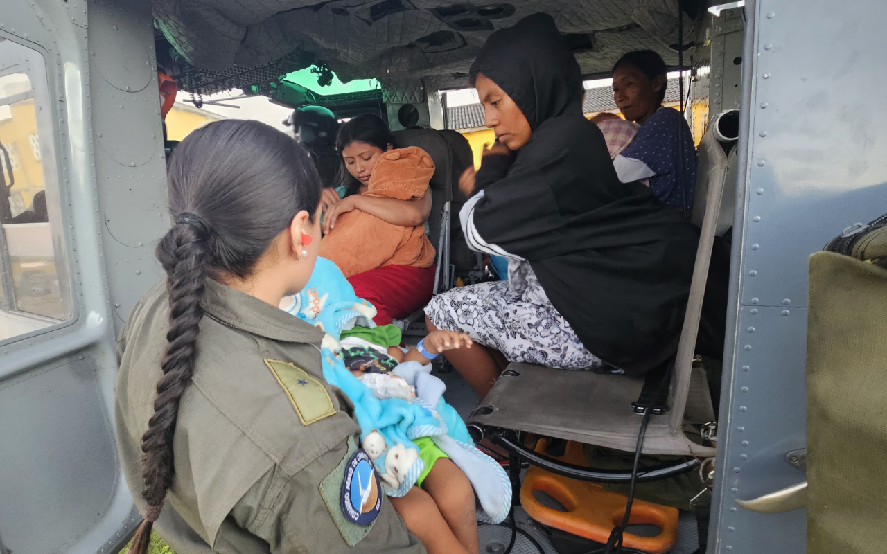 Cuatro menores con avanzada desnutrición fueron trasladados vía aérea en La Guajira