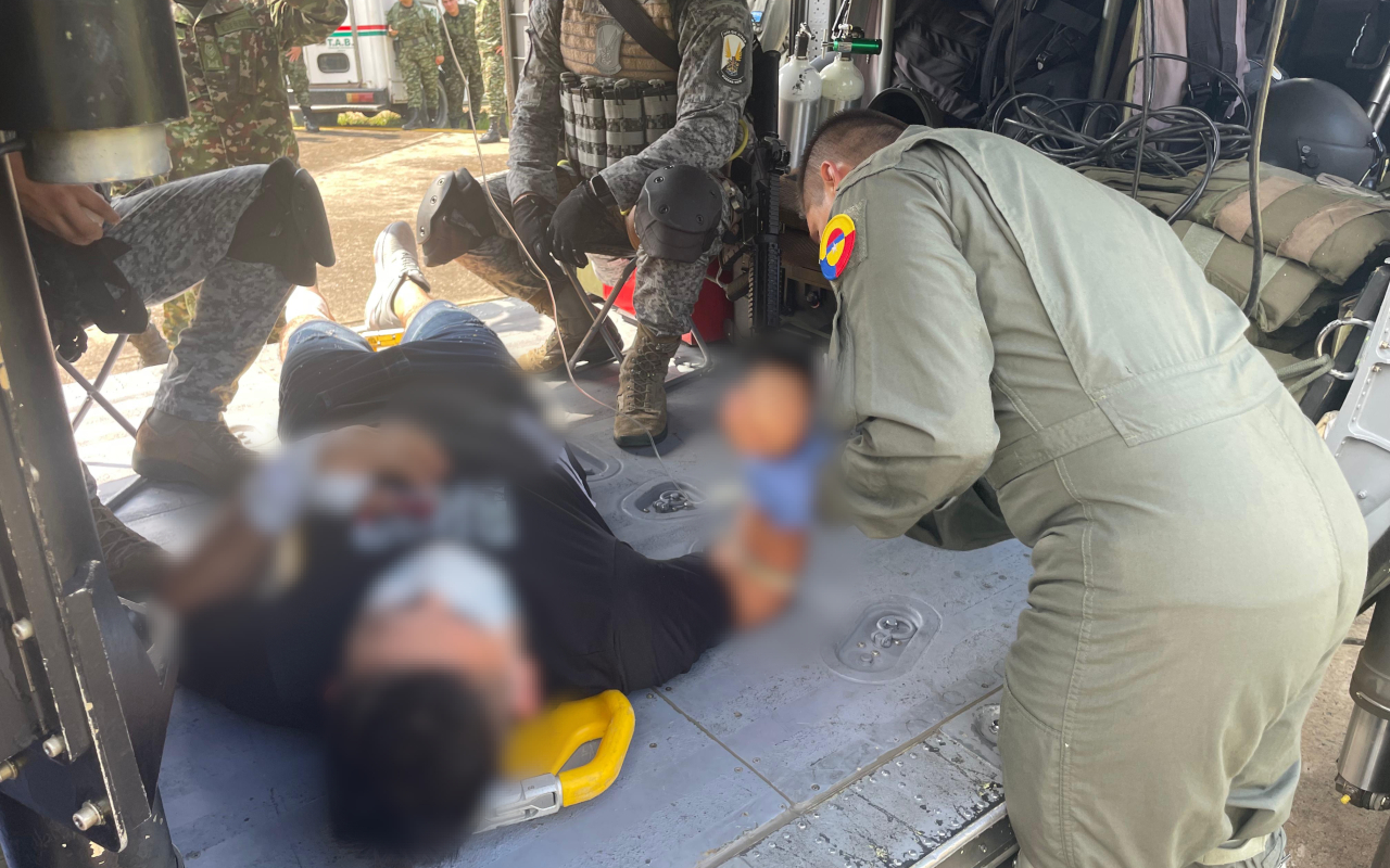 Operación humanitaria en el Catatumbo, salva vida de hombre herido
