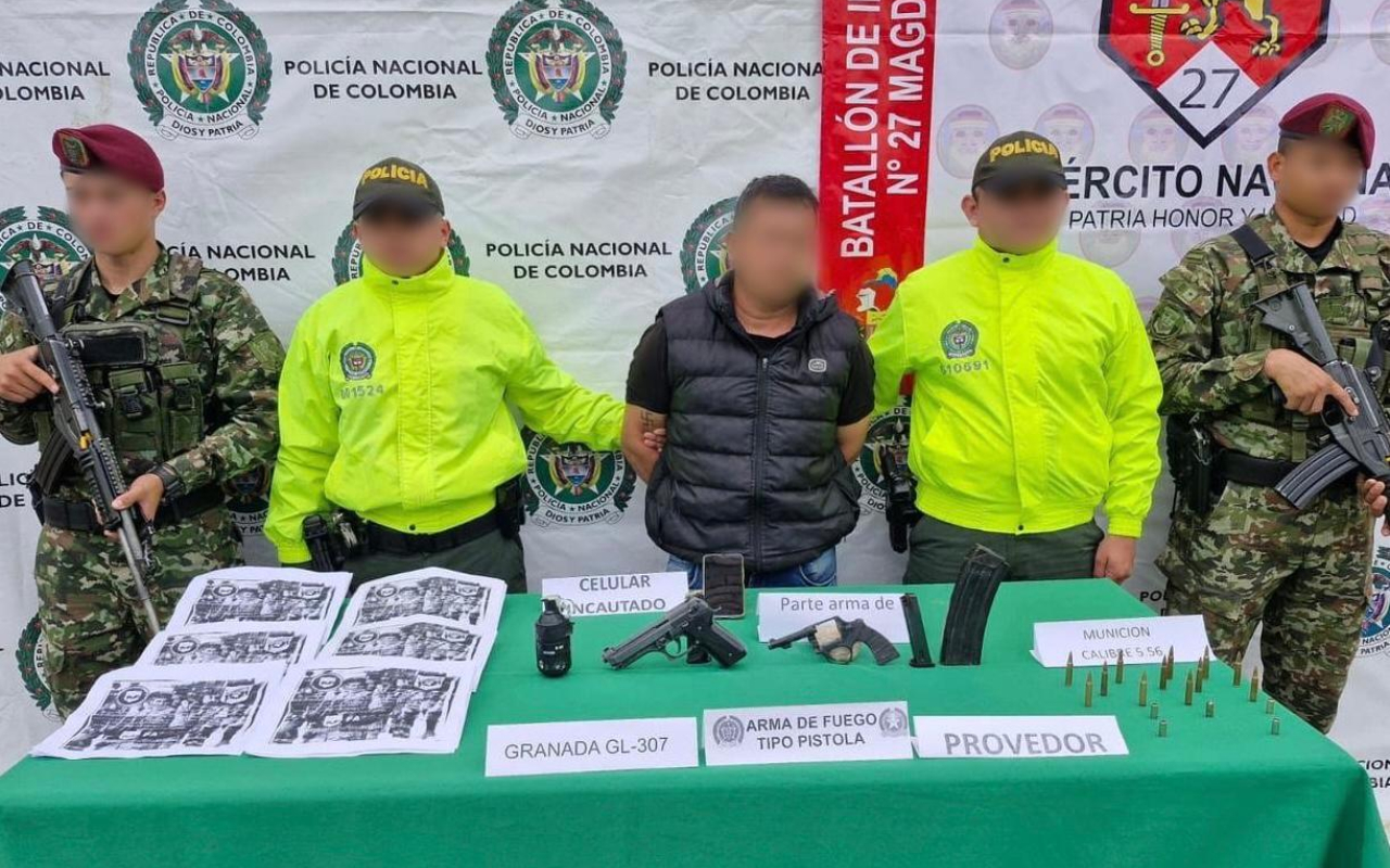 Golpe a la criminalidad: capturado alias ‘El Diablo’ en Huila