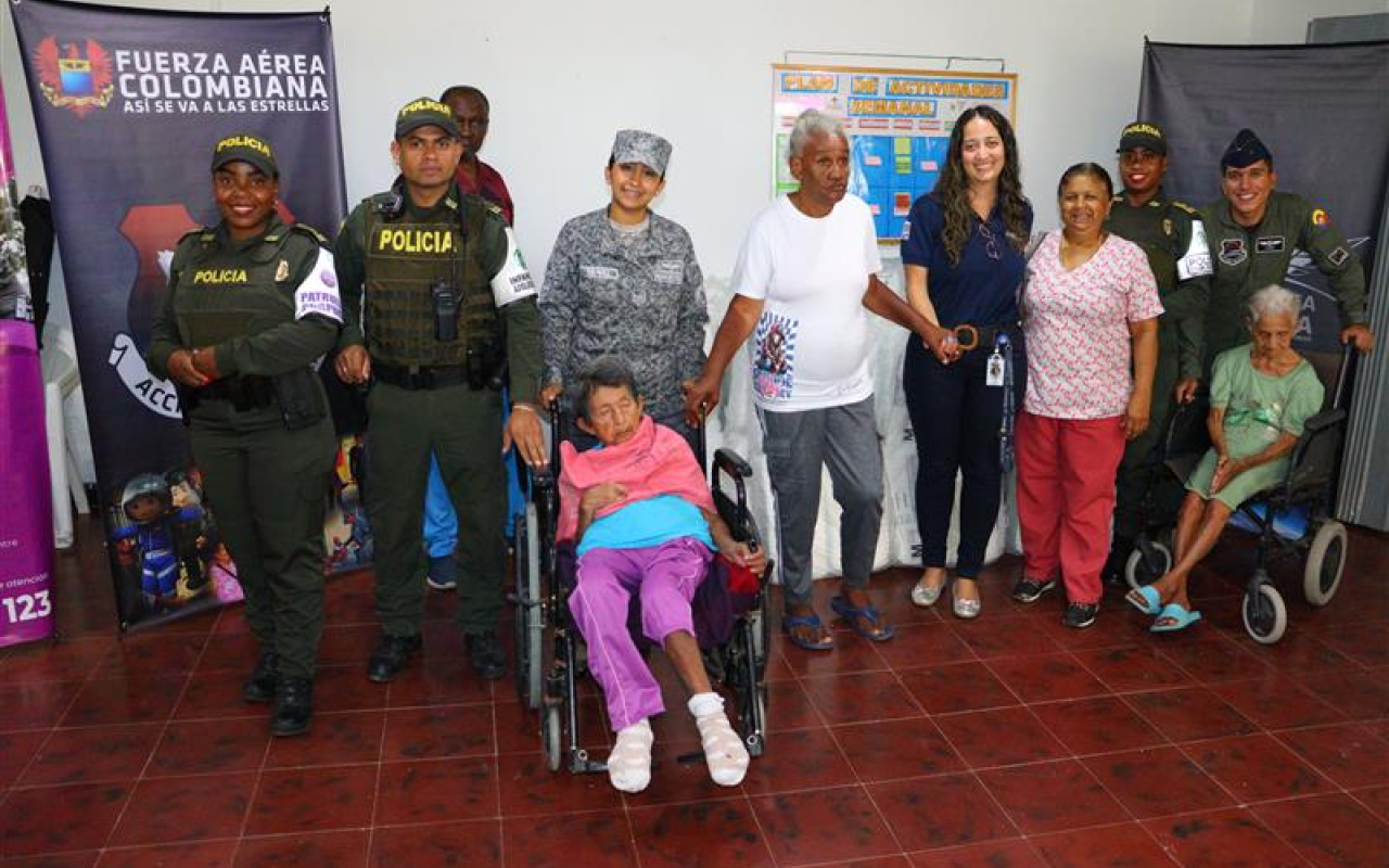 Dos hogares geriátricos del Cauca recibieron ayuda humanitaria