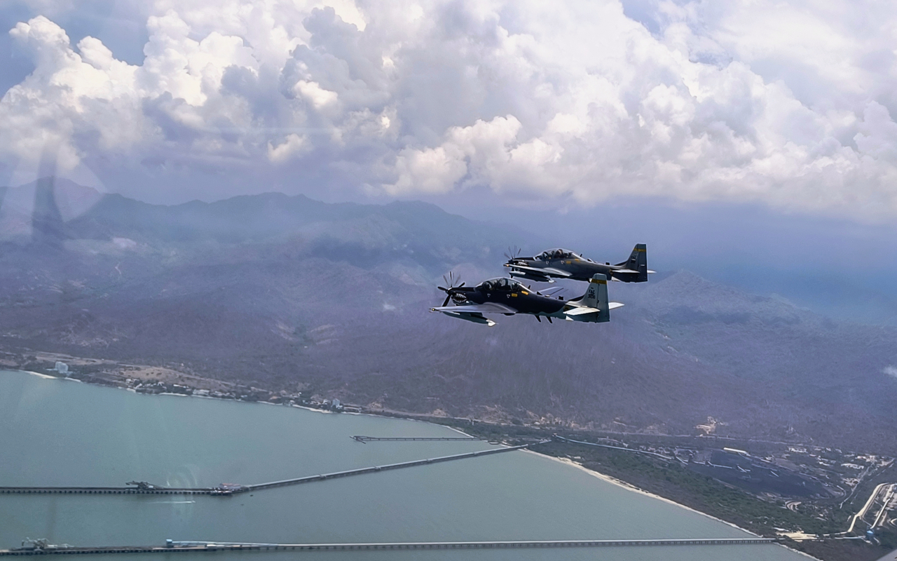 Aeronaves de la Fuerza Aeroespacial vigilan vías del Caribe durante Semana Santa