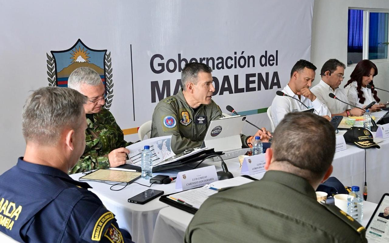 En Ciénaga, Magdalena se realiza consejo de seguridad con Ministerio de Defensa 