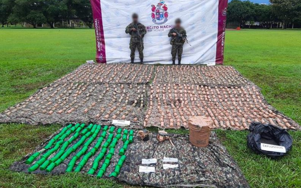 Fuerza Pública incauta más de mil minas antipersonal en Putumayo 
