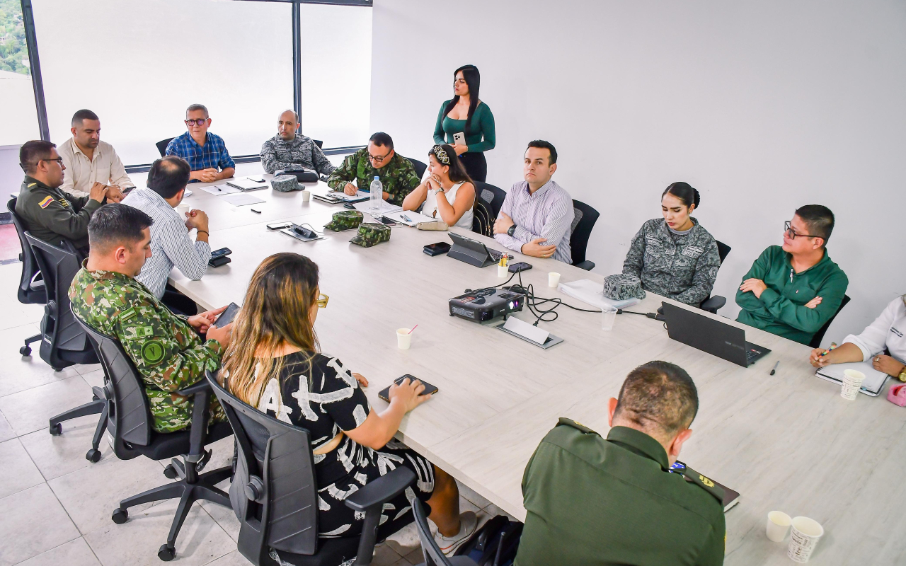 Fuerza Aeroespacial articula esfuerzos en consejos de seguridad en Tolima y Huila