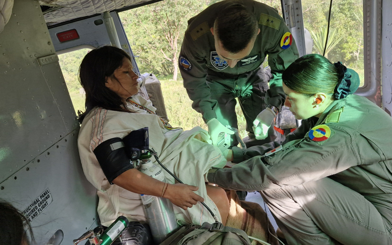 Indígenas en delicado estado de salud fueron evacuadas desde la Sierra Nevada