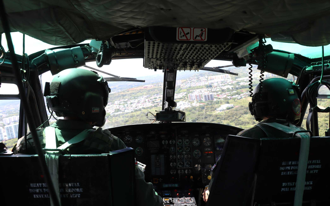 Fuerza Aeroespacial Colombiana intensifica patrullajes aéreos en el Huila