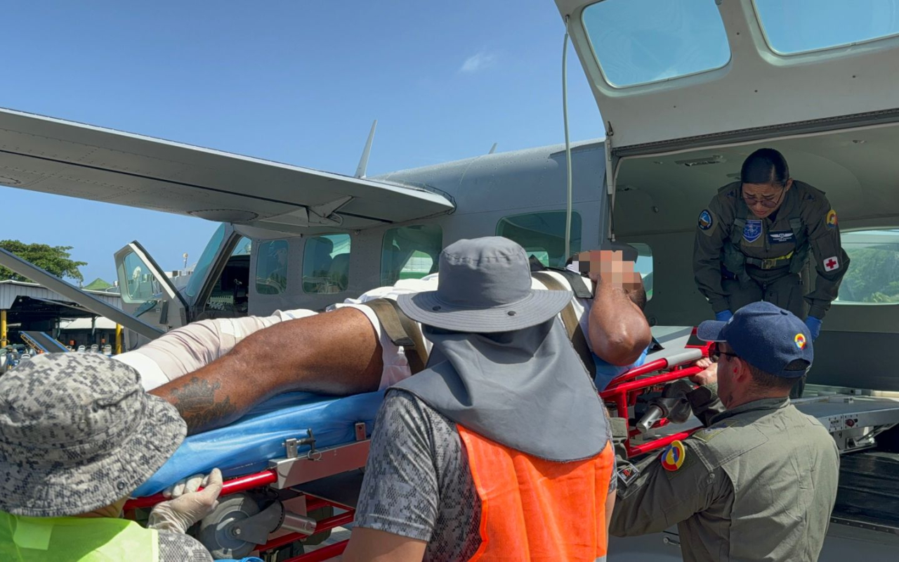 Paciente con fractura fue evacuado desde Providencia a San Andrés
