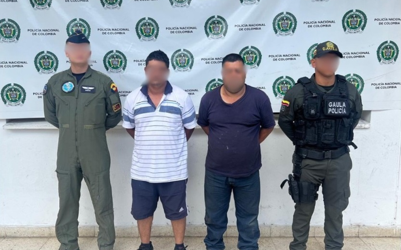 Capturados dos integrantes del grupo delincuencial “Los Camioneros”,  en el Cesar