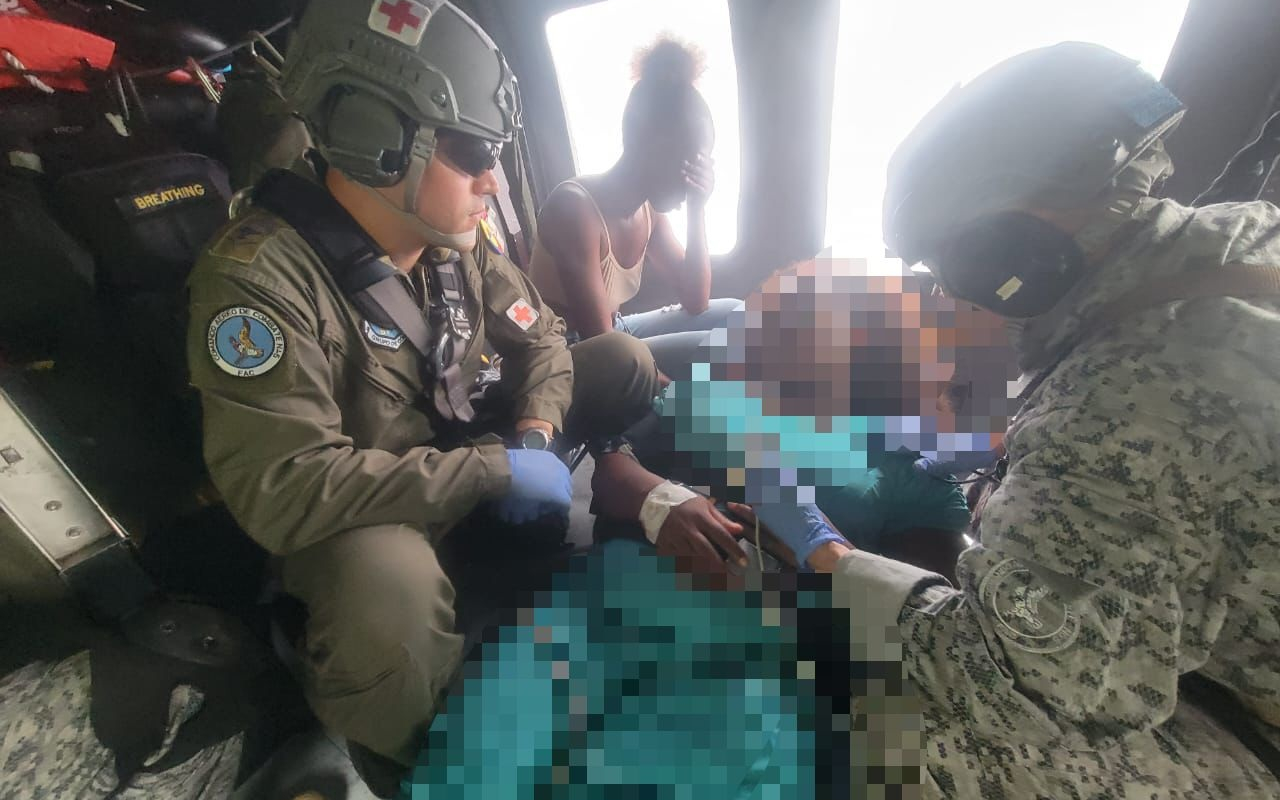 Mujer en embarazo fue evacuada desde Mandé hasta Medellín en misión humanitaria