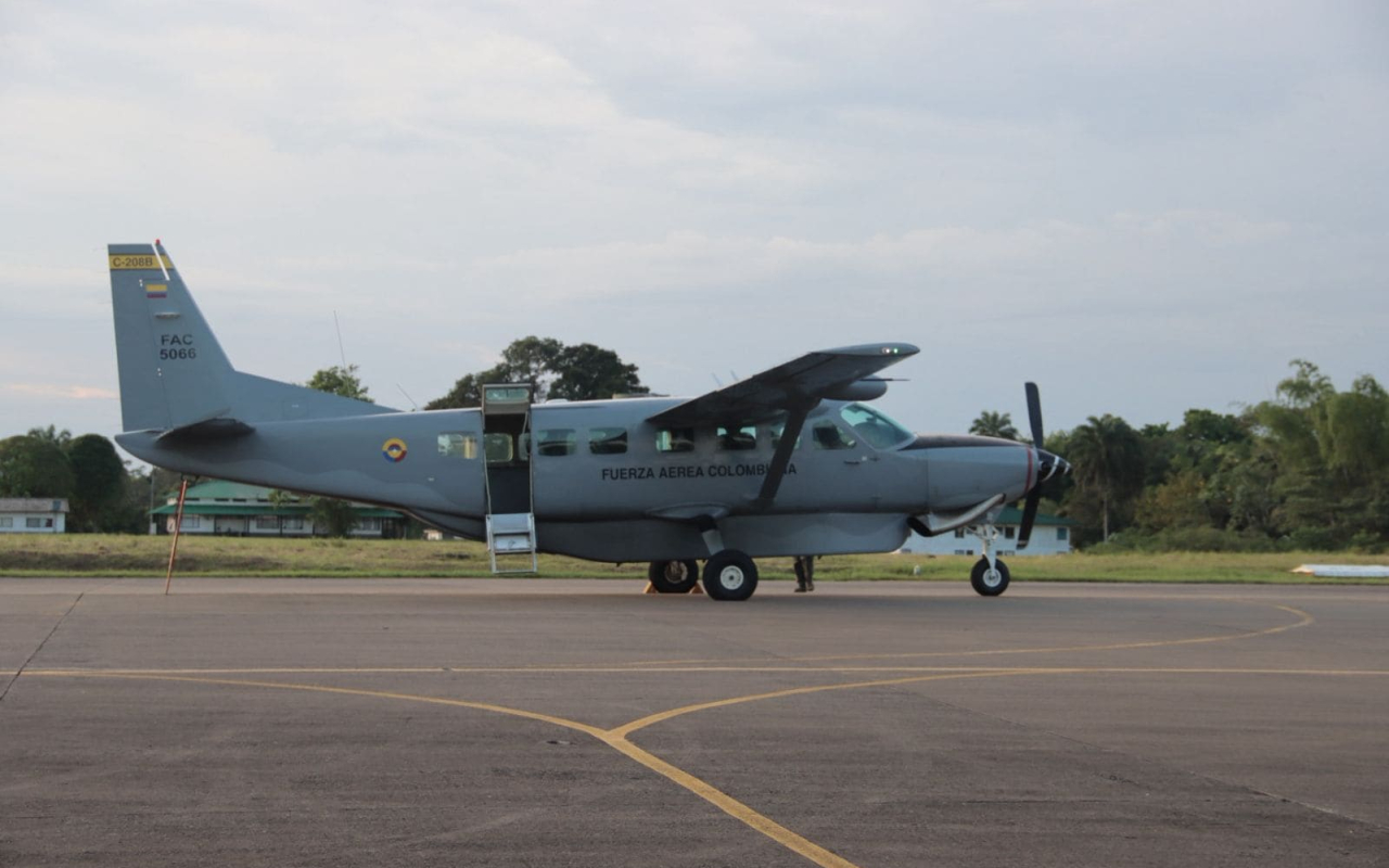 Simulación de interceptación aérea refuerza la seguridad en el suroriente colombiano