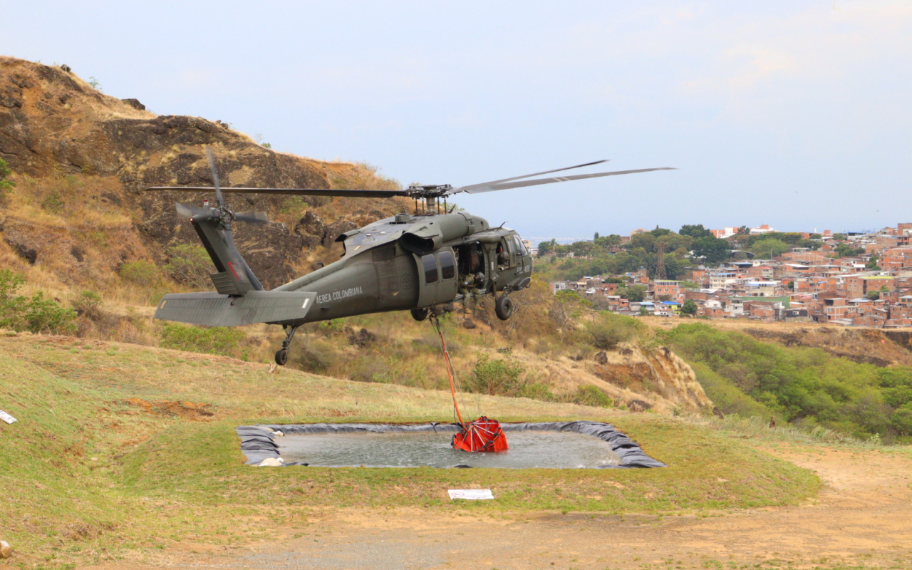 Entrenamiento aéreo refuerza capacidades para una rápida reacción ante eventuales emergencias