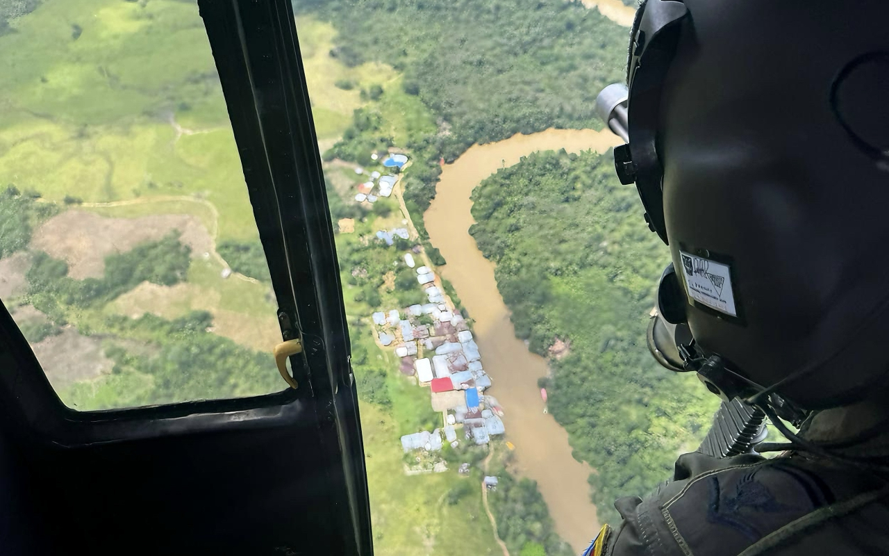 Vigilancia aérea fortalece la seguridad durante jornada electoral en Caquetá y Putumayo