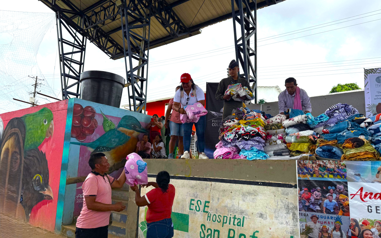 Unión de esfuerzos, lleva abrigo y bienestar a La Pedrera, Amazonas 