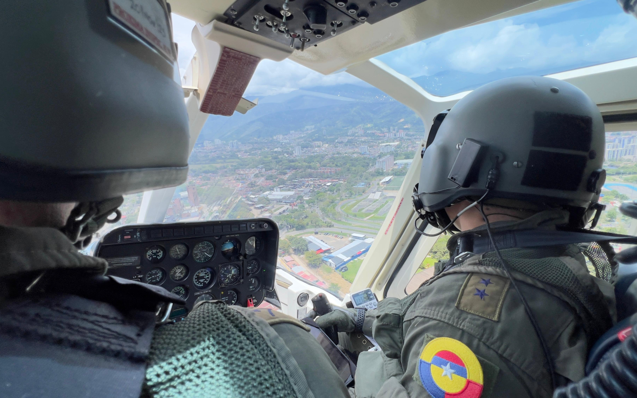 Operaciones aéreas fortalecen la seguridad vial en el Tolima, Huila y Cundinamarca