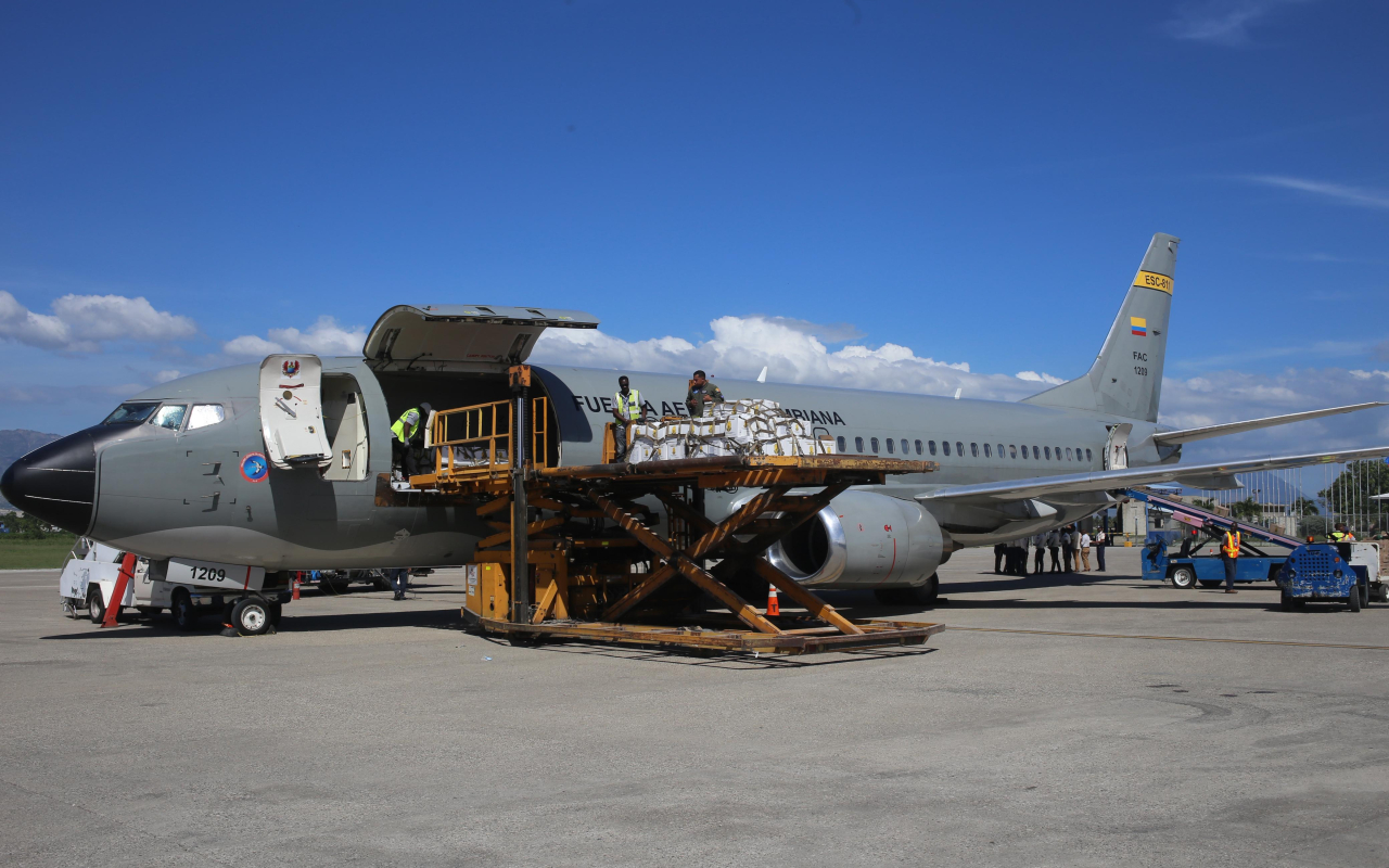 Asistencia Humanitaria de Emergencia llegó a Haití en aeronave de la Fuerza Aeroespacial