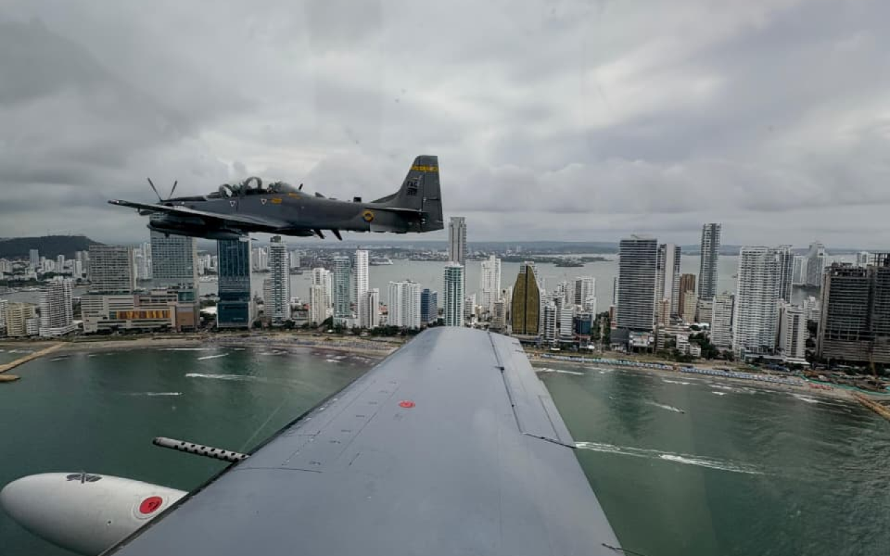 Competencia deportiva en Cartagena es acompañada por Fuerza Aeroespacial