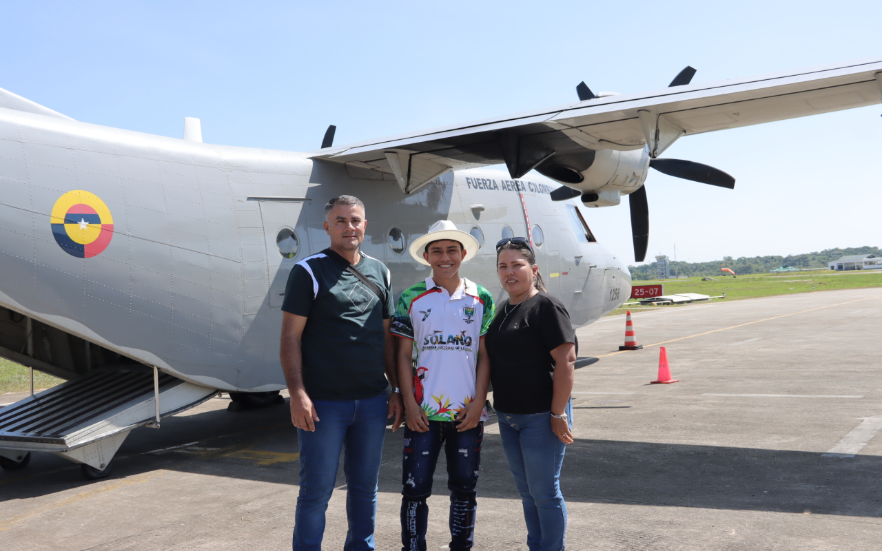 Apoyo aéreo contribuyó al retorno seguro de solanenses a su municipio