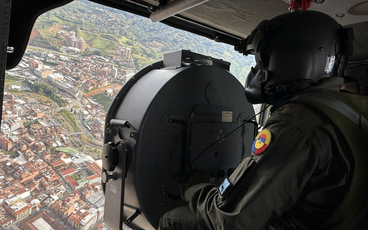 Durante el puente festivo de Velitas, helicópteros brindan seguridad a los viajeros 