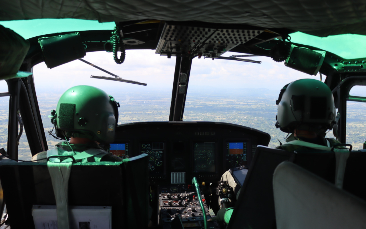 Operaciones aéreas refuerzan la seguridad en Huila, Tolima y Cundinamarca