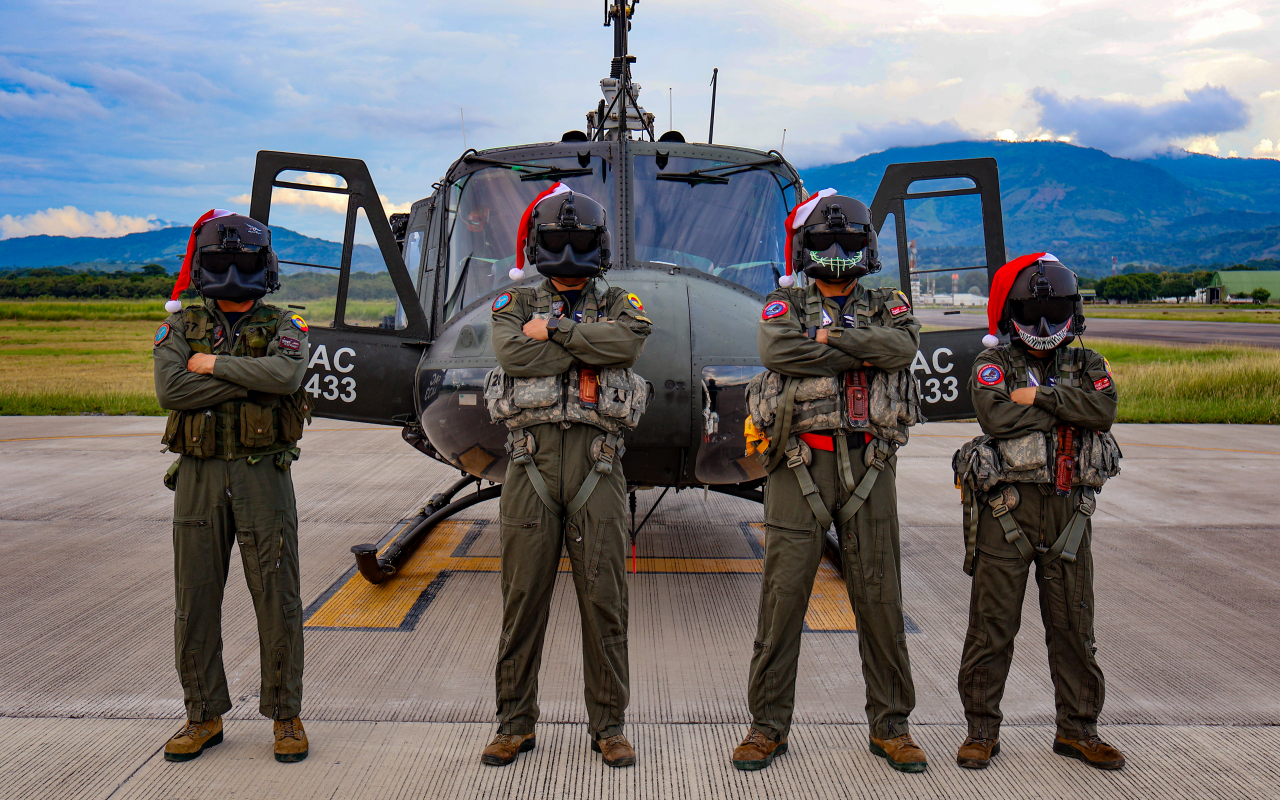 Operaciones aéreas y terrestres fortalecen seguridad ciudadana durante el puente de velitas