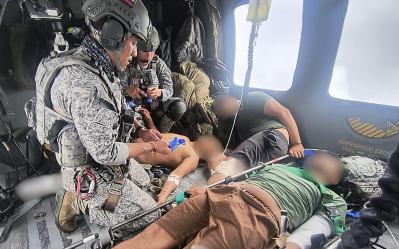 Operación aérea permitió la evacuación de soldados heridos en Antioquia