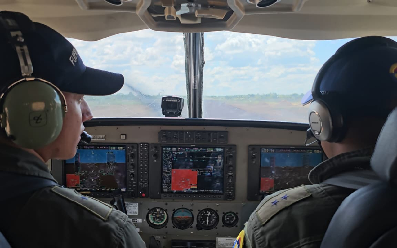 Presencia aérea refuerza la seguridad vial en la Orinoquía