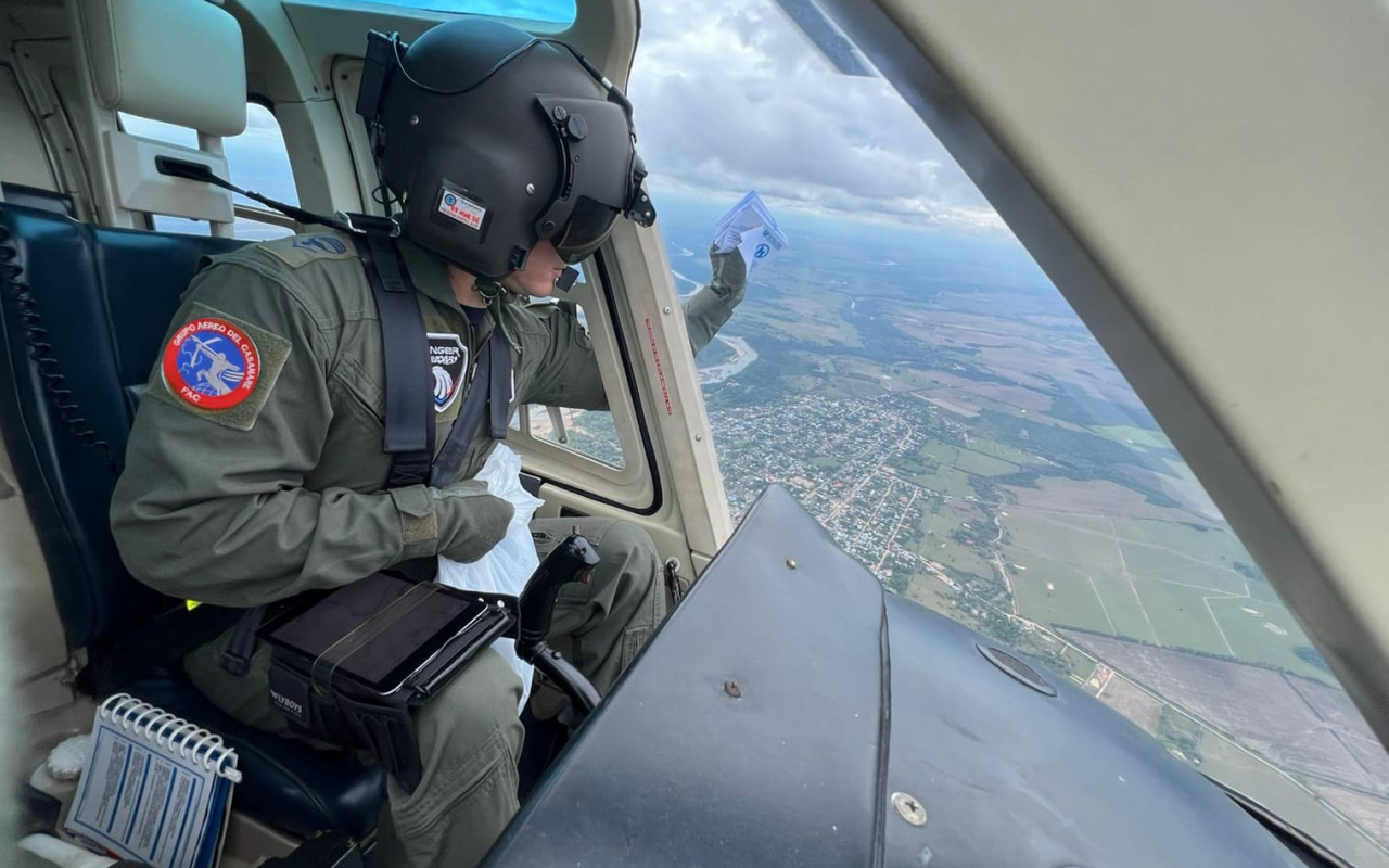 Desde el aire se impulsa la prevención del reclutamiento a menores