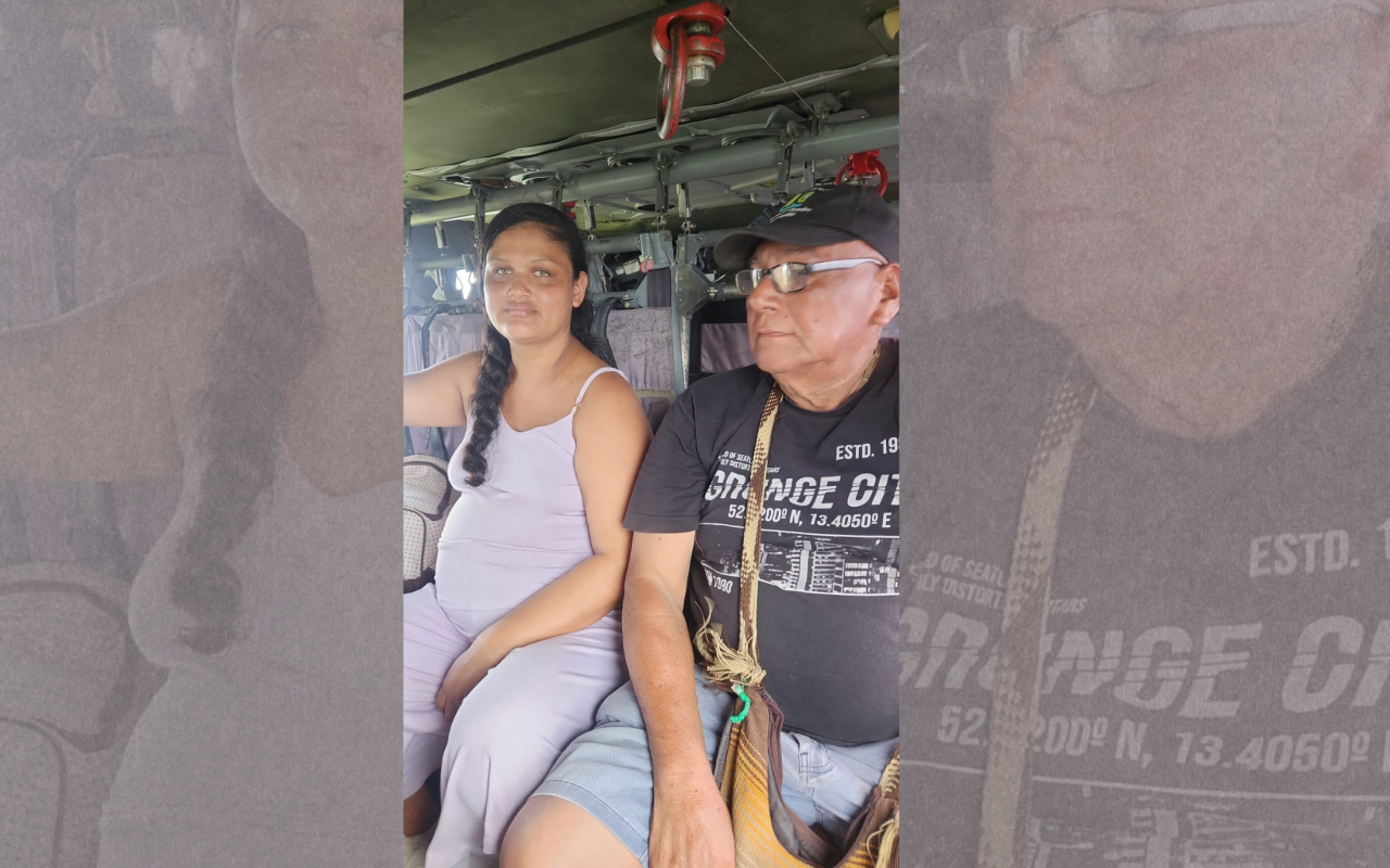 Traslado aéreo de mujer embarazada y ayudas humanitarias brindan alivio en Antioquia