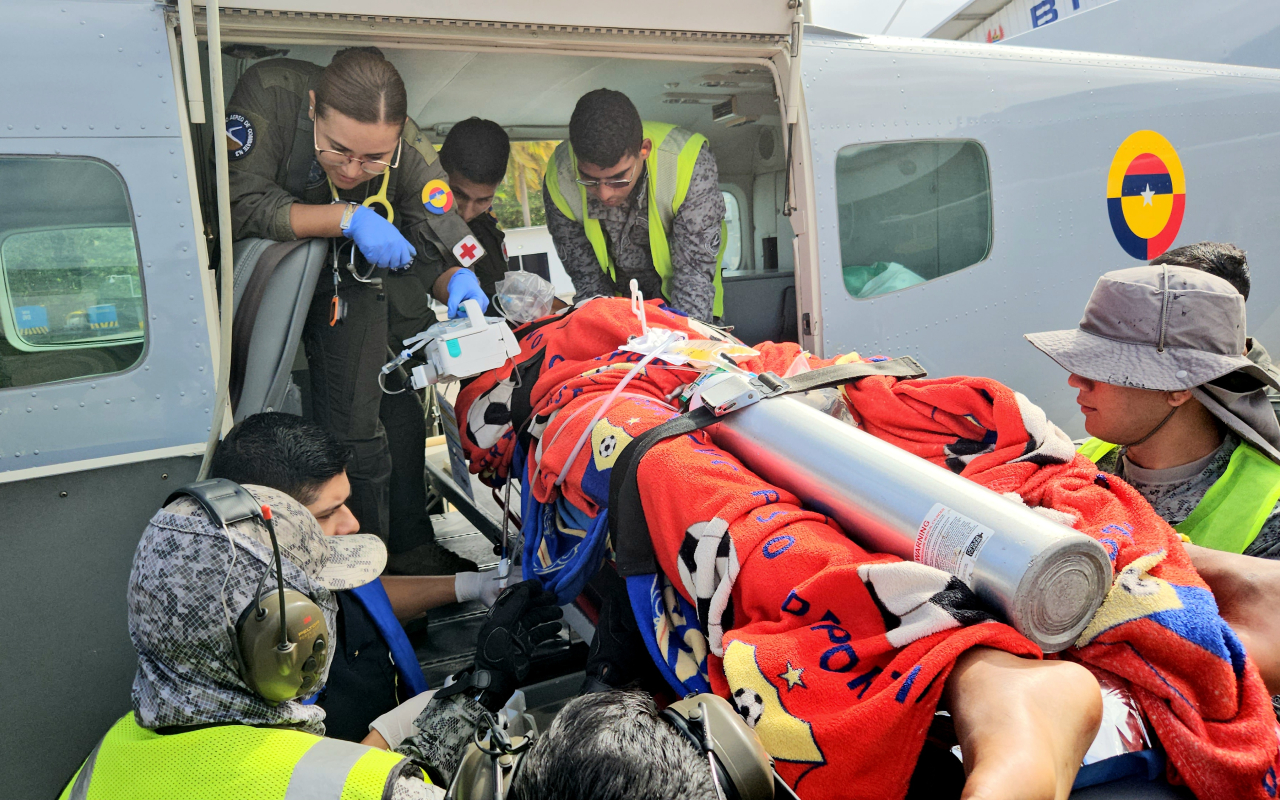 Emergencia médica en Providencia fue atendida con traslado aeromédico