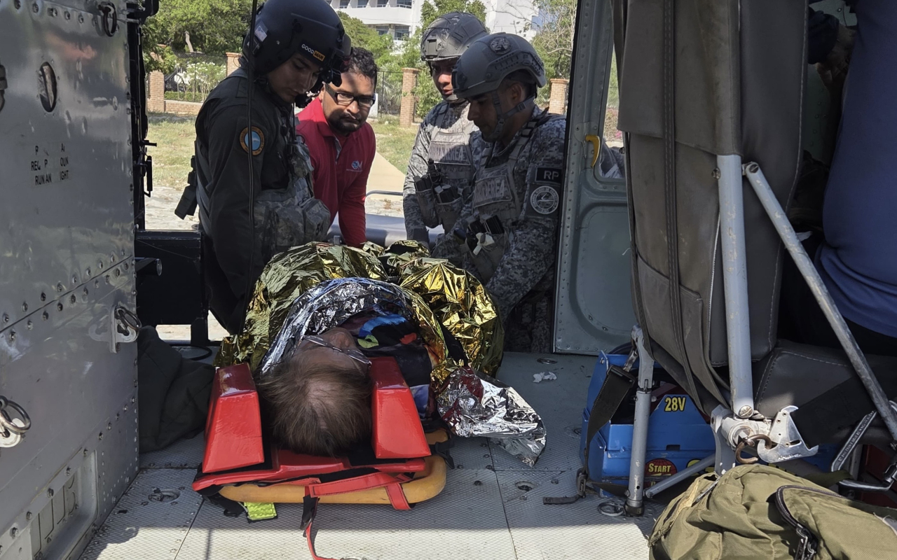 Evacuación aeromédica desde Ciudad Perdida permitió trasladar a mujer lesionada hacia Santa Marta