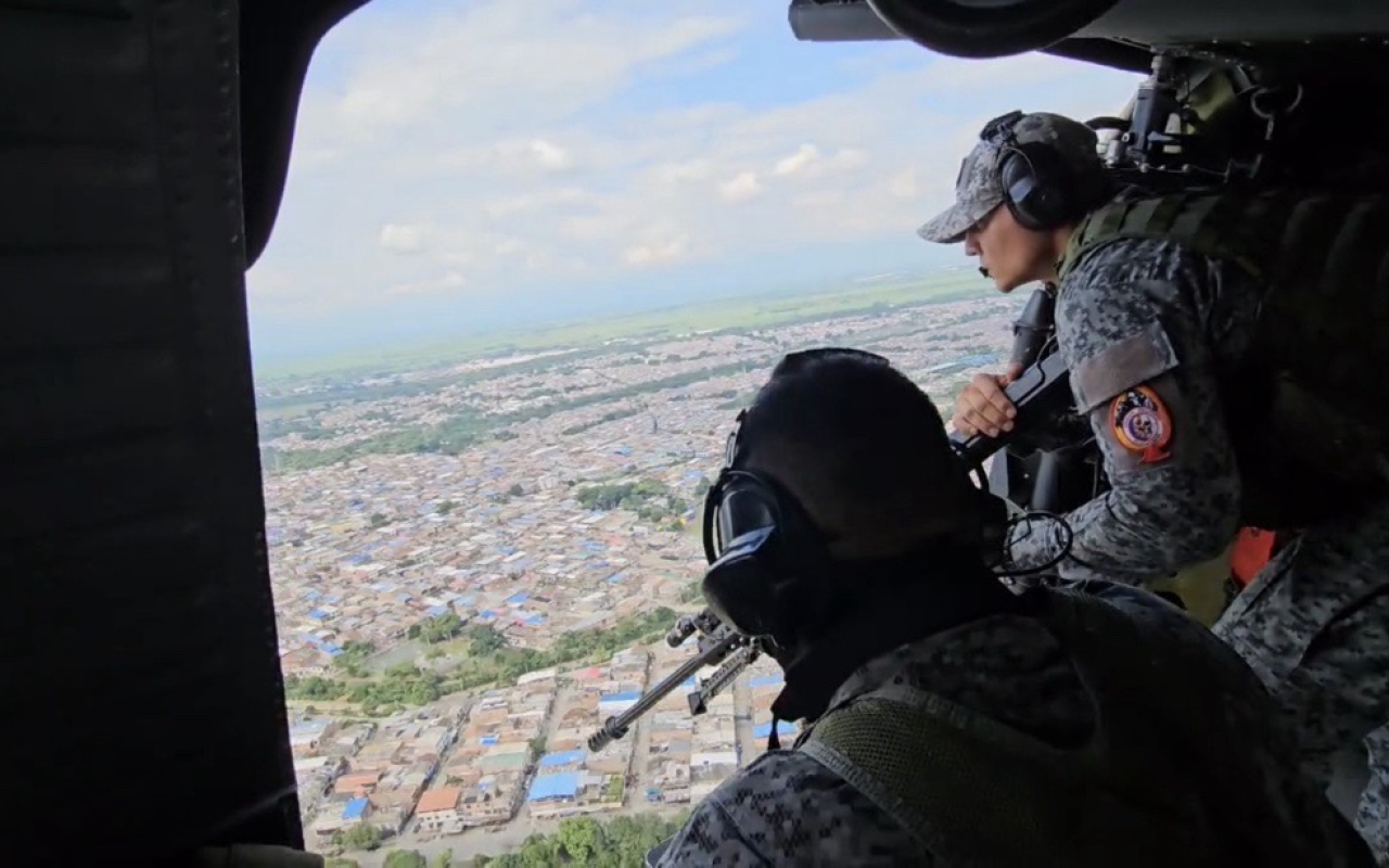 Suroccidente colombiano bajo vigilancia aérea permanente para garantizar una jornada electoral segura