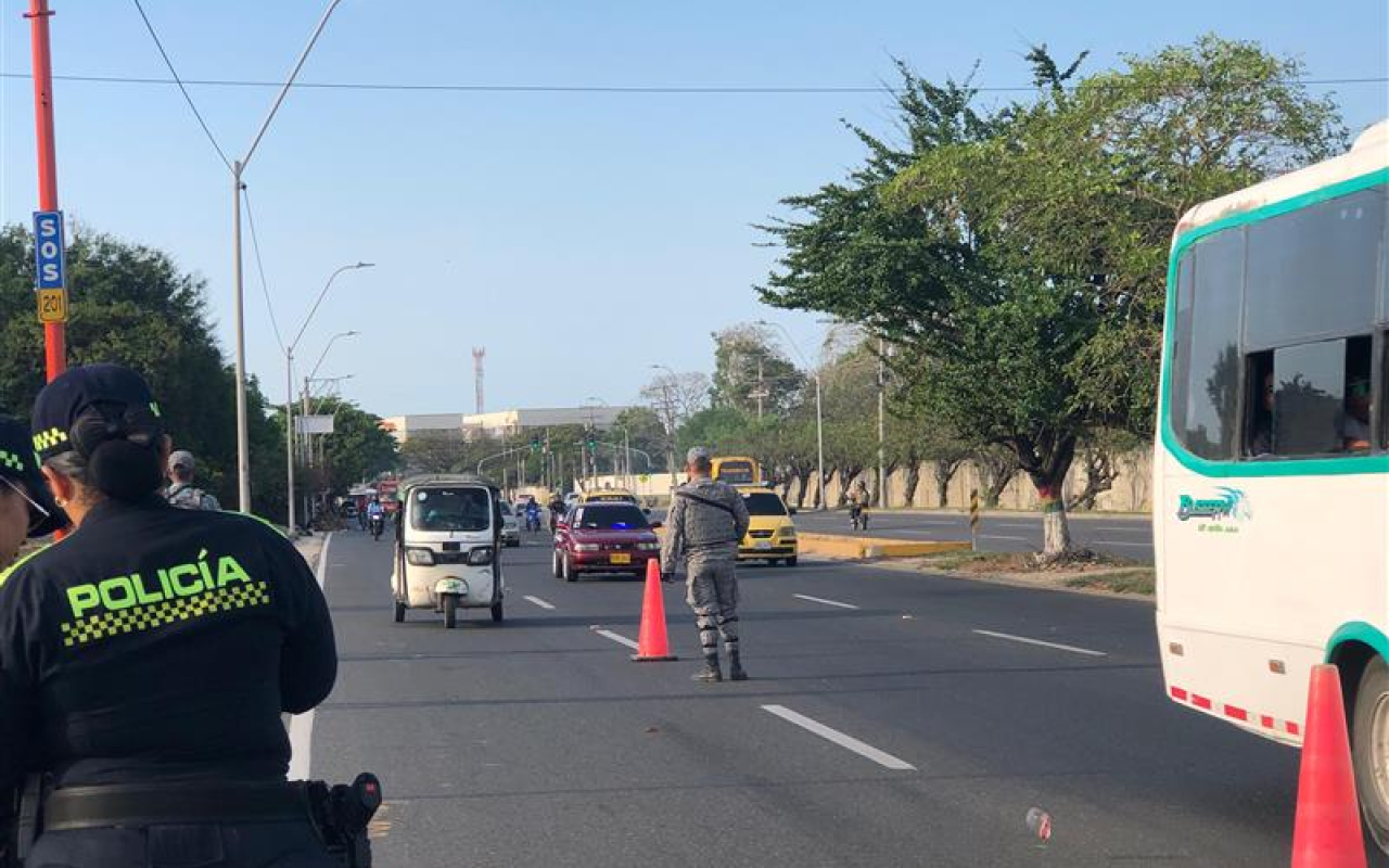 Se fortalece la seguridad aérea y terrestre durante Semana Santa en el Caribe colombiano