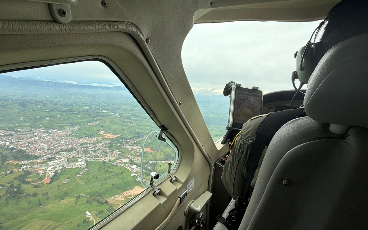 Vigilancia aérea se mantiene en Antioquia durante jornada electoral