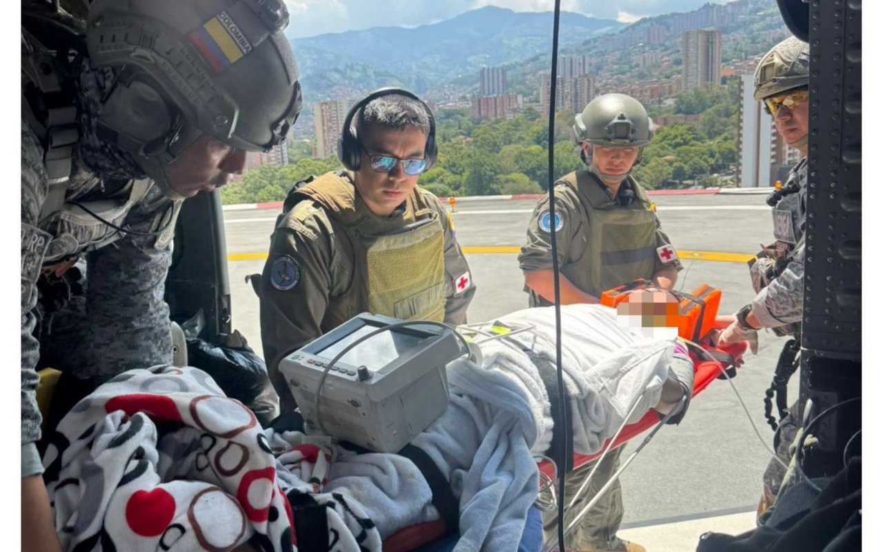 Evacuación aeromédica protege la vida de mujer herida en Briceño