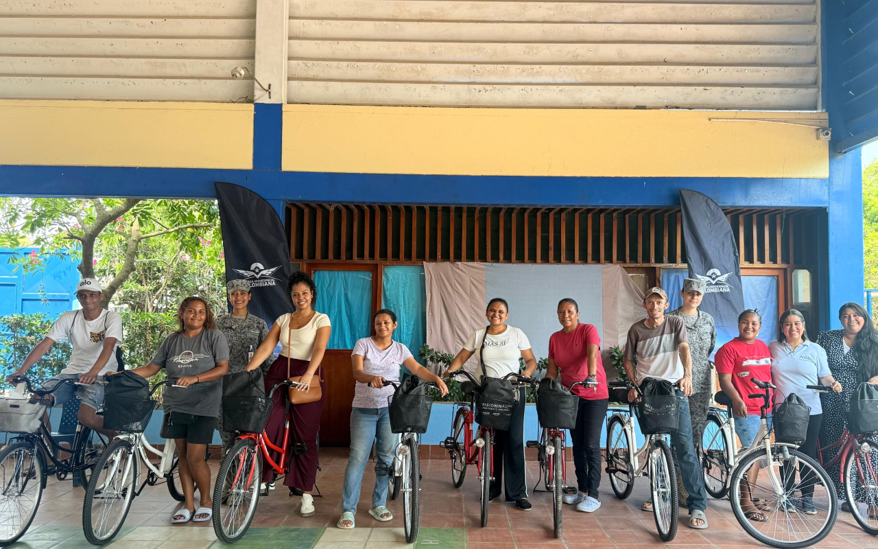 Bicicletas fueron entregadas a familias vulnerables en Malambo, Atlántico 