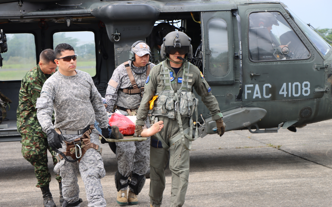 Traslado Aeromédico salva vida de integrante del GAOr estructura Ever Castro 