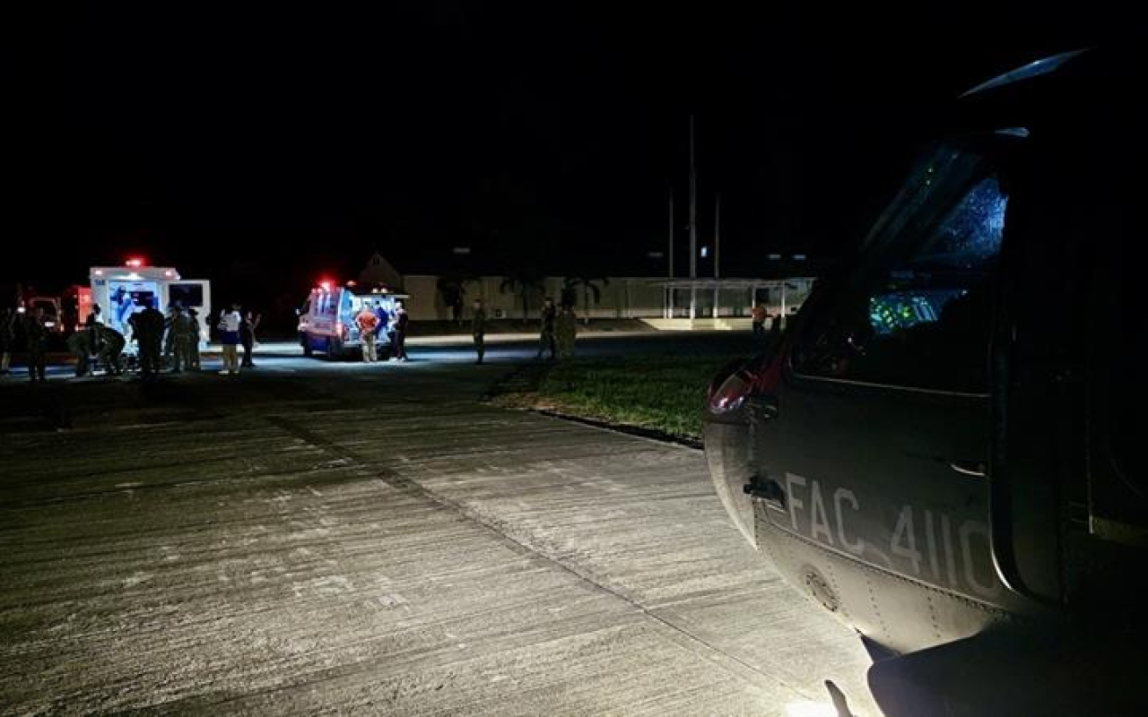 Compleja misión nocturna permitió traslado de menores heridos en Nariño hasta Cali