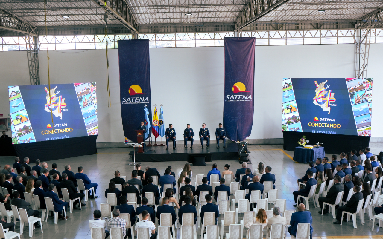 SATENA celebró en Medellín sus 64 años con el Twin Otter serie 1.000 como símbolo de su legado y expansión