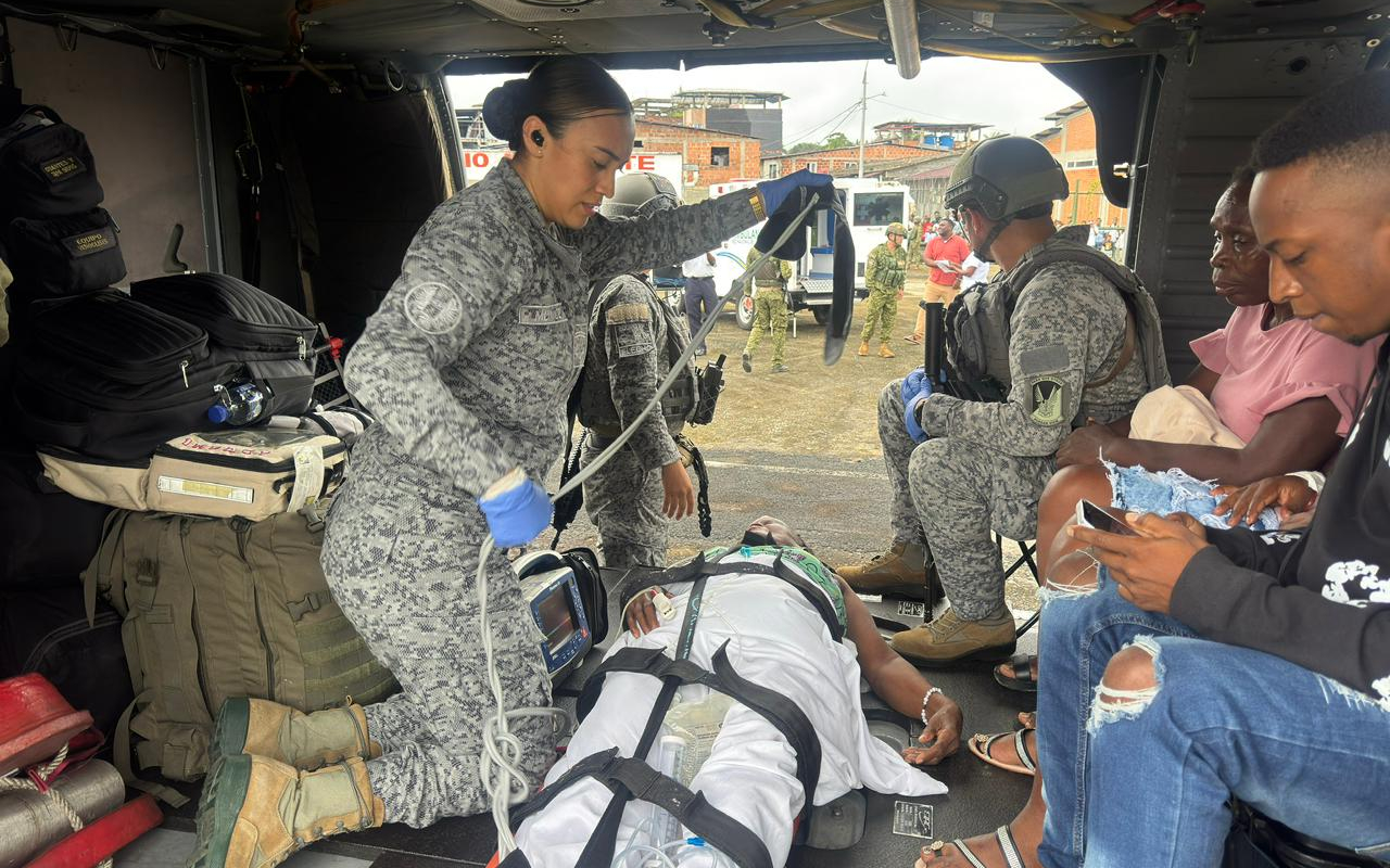 Capacidades aeromédicas protegieron la vida de dos mujeres en Cauca
