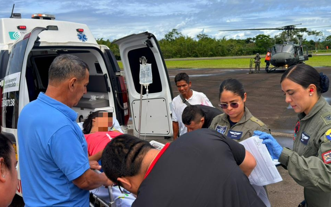Oportuna evacuación aeromédica salva la vida de menor indígena en el Caquetá