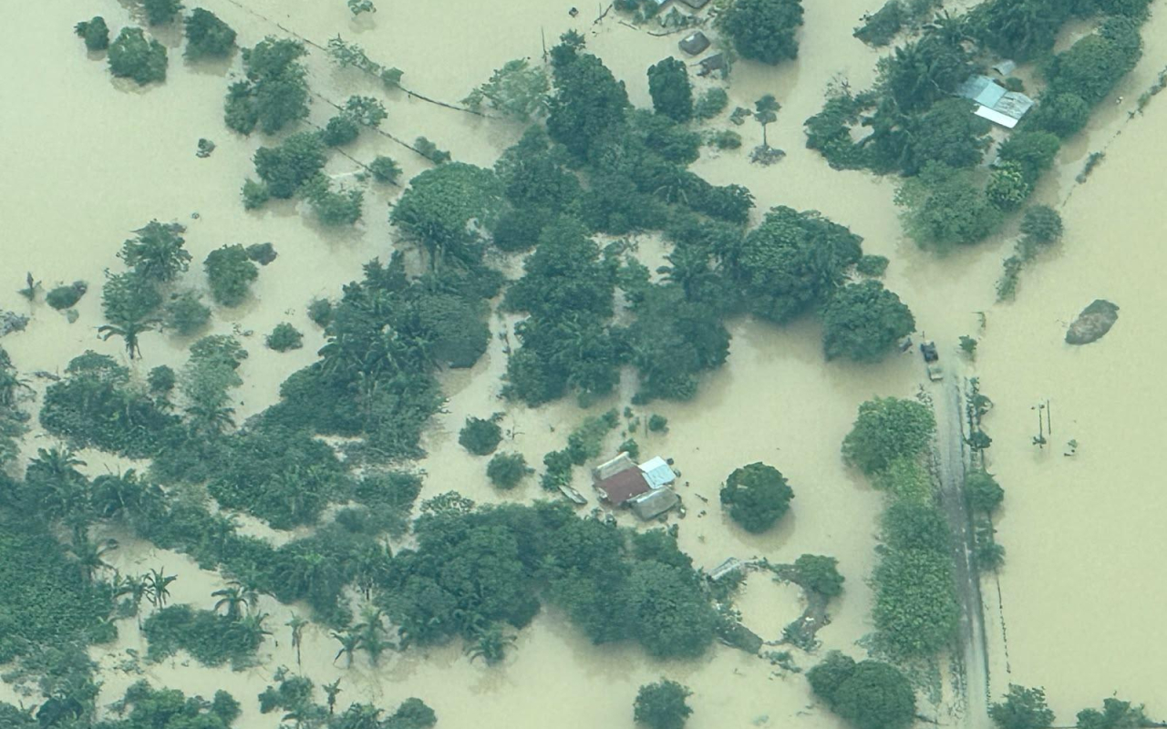 Capacidades aéreas apoyan evaluación de emergencia por lluvias en Casanare