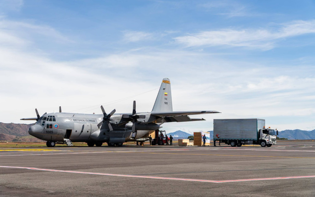 C-130 Hércules transportó a Nariño el telescopio más grande de Latinoamérica.