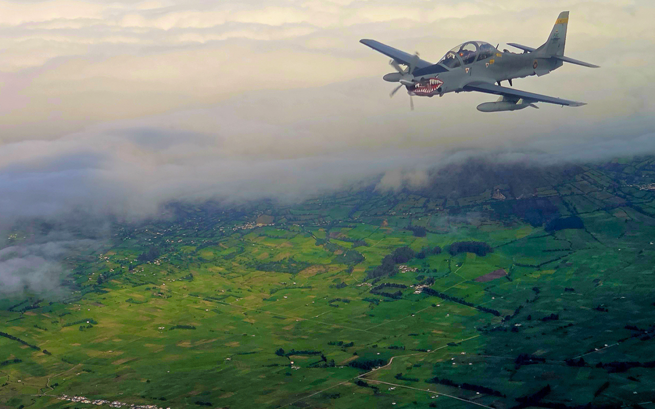Vigilancia aérea permanente sobre vías de Nariño