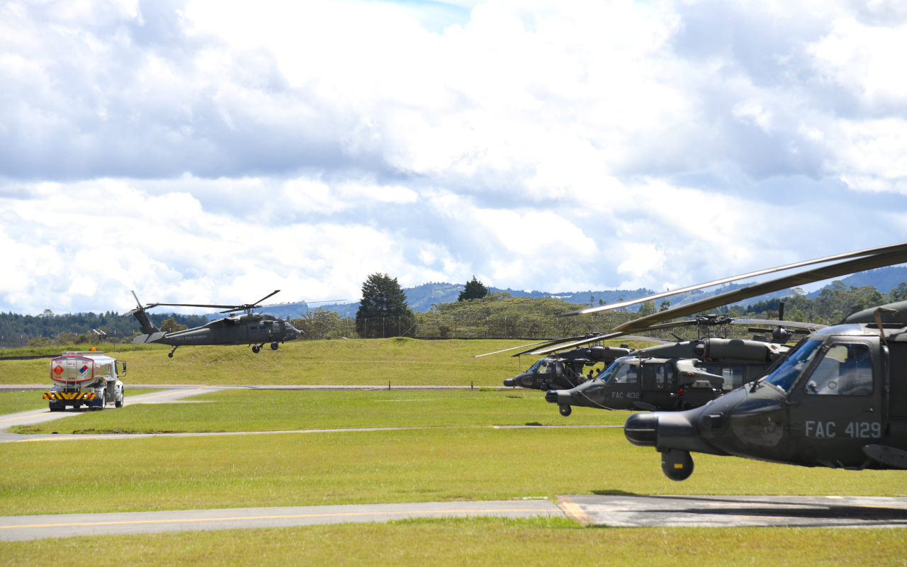 Capacidades aéreas fortalecen la seguridad durante posesión y cambio de mando presidencial