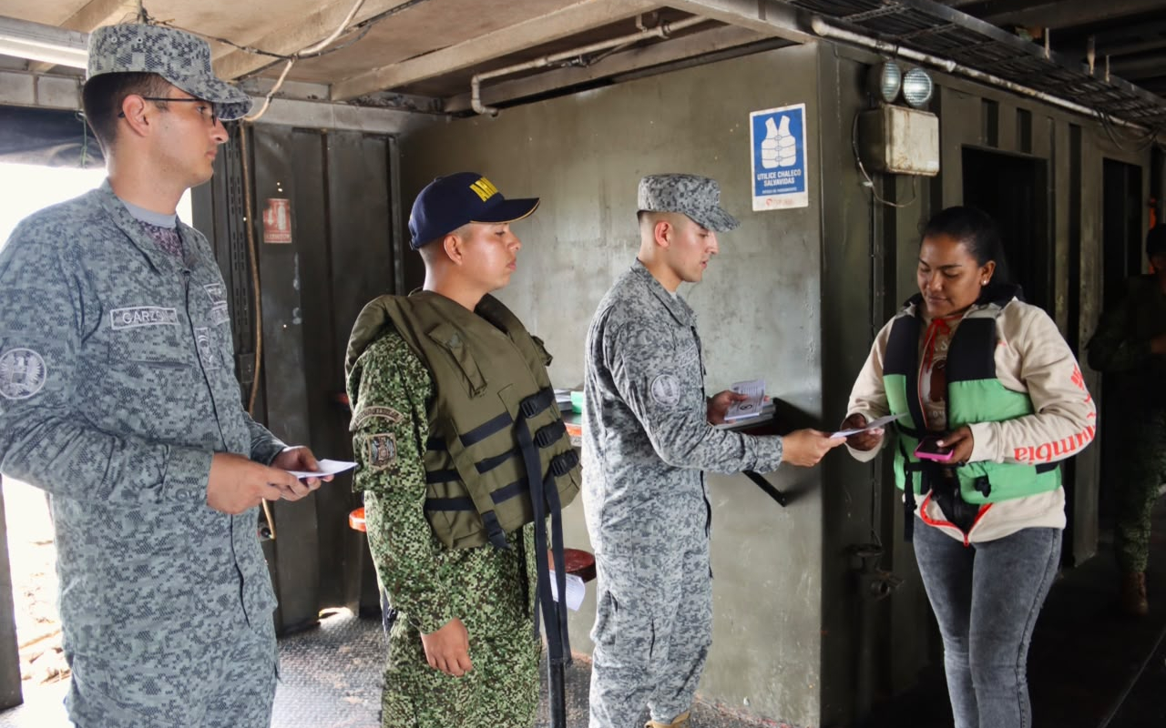 Jornada de sensibilización fortalece la seguridad en el río Orteguaza, Caquetá