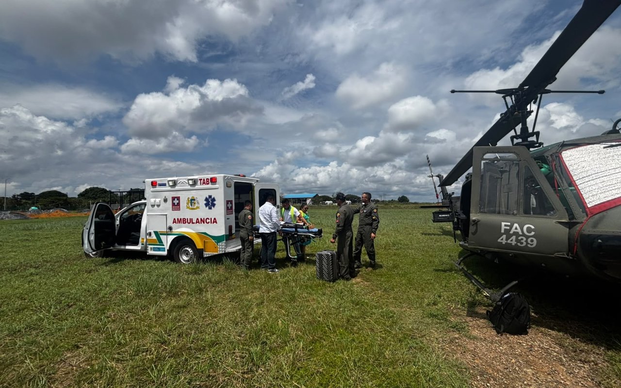 Traslado aeromédico permitió atención oportuna a menor de edad en el Vichada